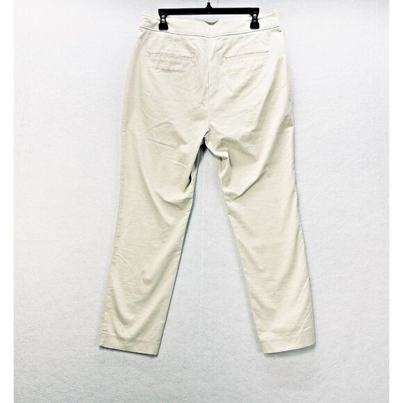 Toccin NY Women's Safari Pants in Stone Slim Fit Cropped Straight Leg Size 12 - Picture 7 of 9